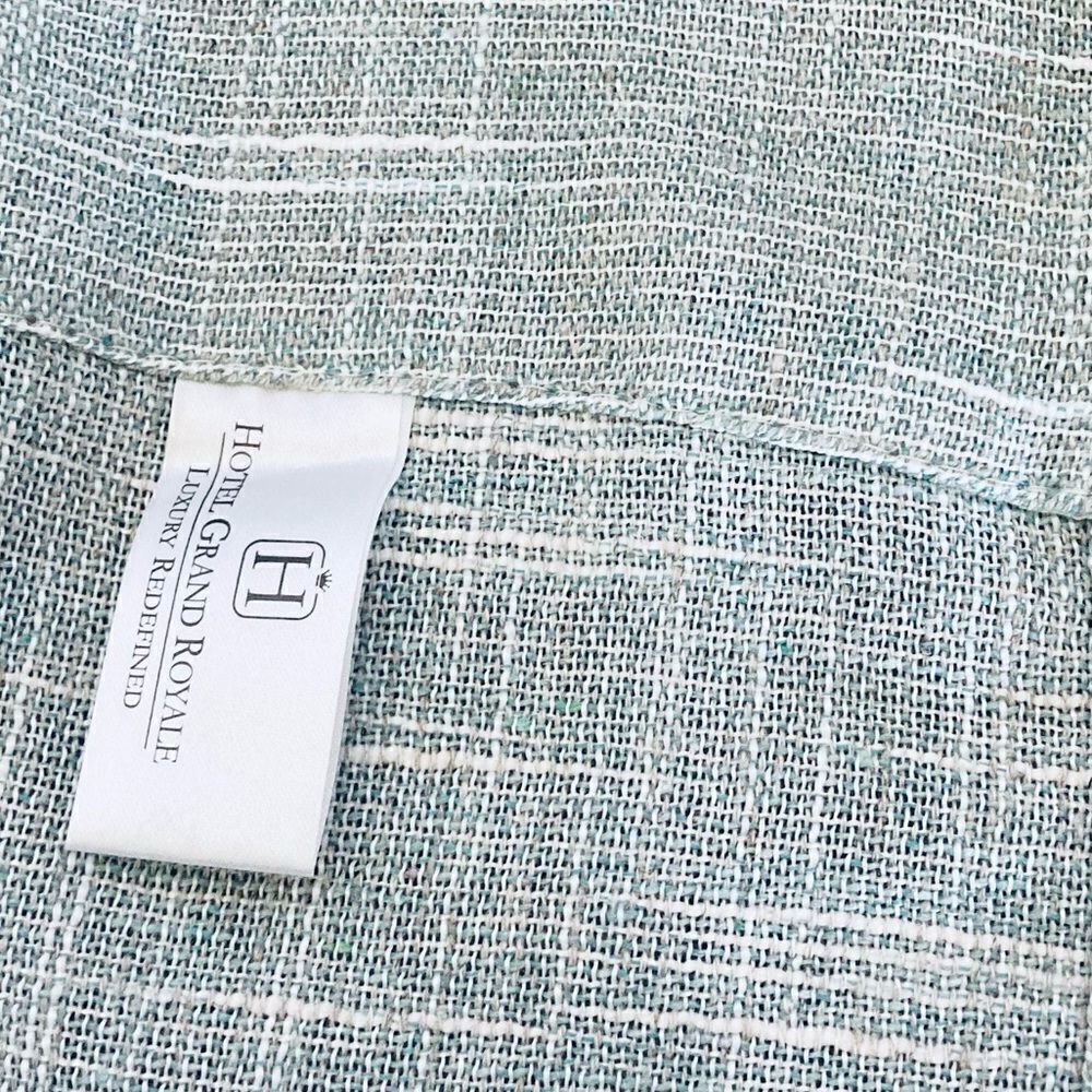 Linen Textured Sage 2-pc Window Curtains Set - Picture 5 of 6